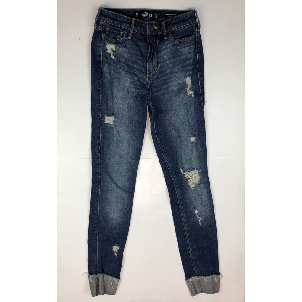 Hollister High Rise Super Skinny Vintage Stretch Denim Jeans 630578051 24x30